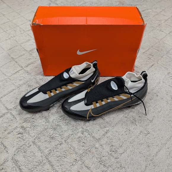 Nike Vapor Edge Pro 360 Football Cleats Black Gold White Size 14 DQ3670-002 main image 6